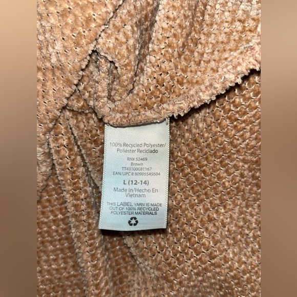 Time and Tru Cozy Polyester Oversized Puff-sleeve Crewneck Sweater - Picture 2 of 7